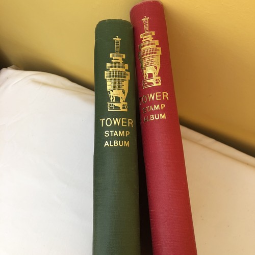 Two tower stamp albums - tower,