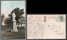 Kingsley Statue Bideford. Devon Postcard. Posted 1906