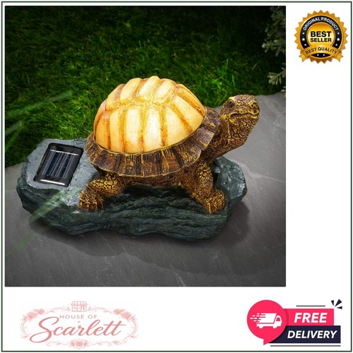 Solar powered garden turtle - garden,