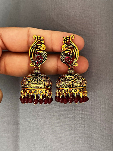 Gold tone metal ethnic - gold,