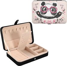 Jewelry Box, Panda Glasses Flowers, Girls Jewelry Organizers