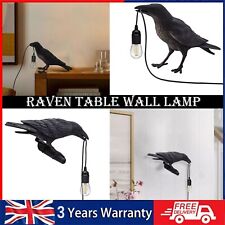 Resin Lucky Bird Crow Wall-Lamp Table Lamp Night Light Bedside Wall Plug In Lamp