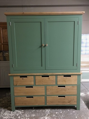 New large painted kitchen - large,