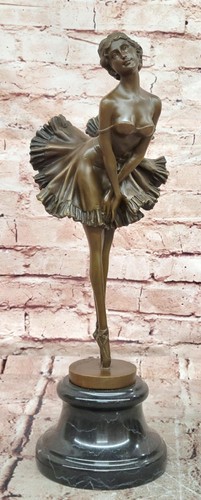 Graceful bronze ballerina - graceful,