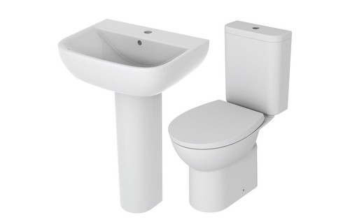 Modern bathroom suite close - bathroom,