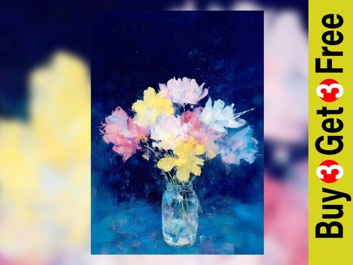 Floral bouquet impressionist - floral,