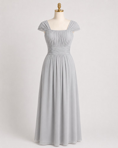 Chiffon gown prom dress line - chiffon,