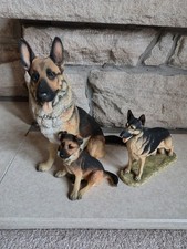2 German Shepherd Ornaments