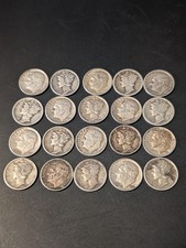 20 x USA Silver 10 x Mercury &
