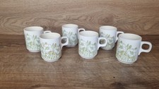 6 x Vintage Hornsea Fleur Mugs