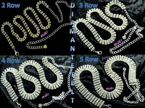 Waist belt diamante crystal - waist,