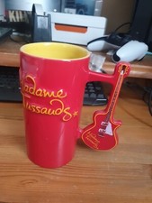 Large Mug From Madame Tussauds London With Guitar Handle Genuine Souvenir 2009