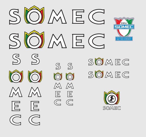 Somec bicycle decals - somec,