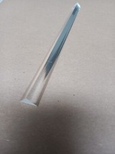30x Clear Acrylic Triangular Bar - Rod - 10mm X 14mm - Pre Cut 223-224mm