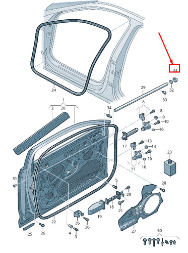 Audi front left door - front,