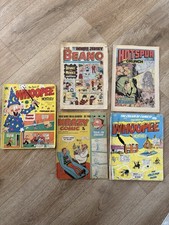 Vintage Comic Bundle – Beano 1963, Hotspur, Krazy Comic, Whoopee 1980s – Job Lot