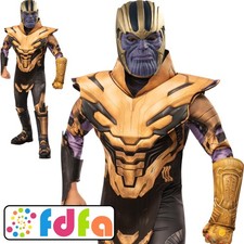 Rubies Official Deluxe Thanos Avengers Endgame Boys Fancy Dress Costume New