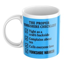 Funny Yorkshire Checklist Mug