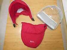 Brand New Silver Cross Surf Color Pack HOOD & FOOTMUFF for Seat Unit in Red