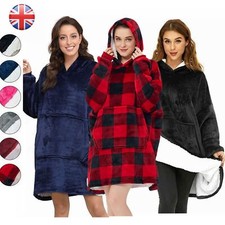 Hoodie Blanket Reversible Oversized Ultra Plush Sherpa Giant Hooded Sweatshirt
