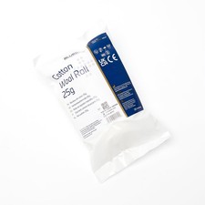 BLUE DOT 25g COTTON WOOL ROLL
