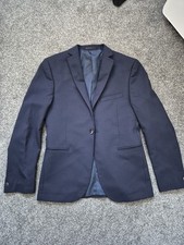Mens T.M Lewin Navy Blue Suit