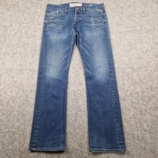 Replay Jeans Mens W33 L32 Blue