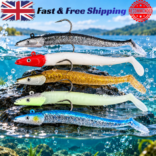 5pcs saltwater sandeel fishing - 5pcs,