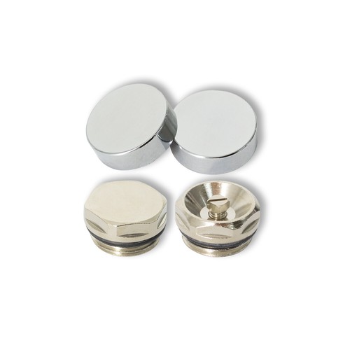 Two chrome cover cap for - cover,