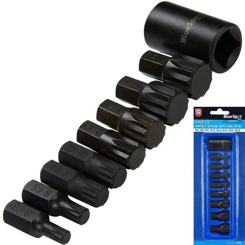 Impact spline bit socket set - bit,