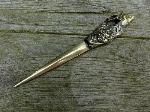 Brass letter opener - brass, with