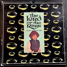 J R R TOLKIEN FILM CALENDAR For LORD OF THE RINGS 1980 COLOUR ILLUSTRATIONS
