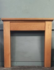 Superb Solid Oak Wooden Fireplace Mantle Surround