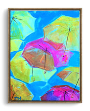 11x14 Umbrellas Modern Acrylic