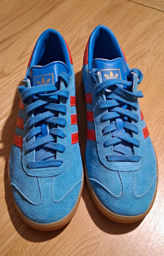 Adidas hamburg blue - blue, suede