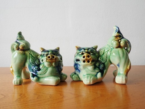 Pair chinese foo dogs - pair,