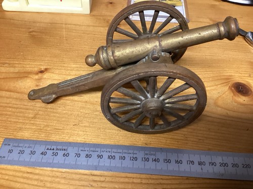 Heavy old brass - old, cannon.