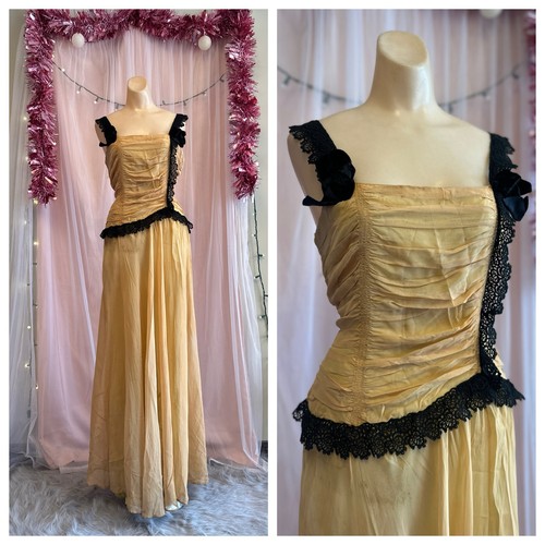 Vintage 30s evening dress - vintage,