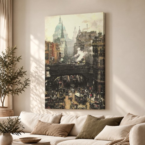 Steam trains busy city - trains,
