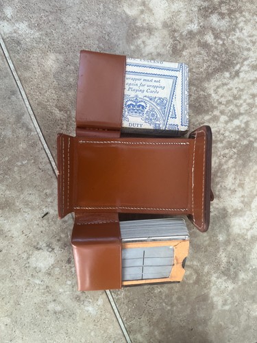 Vintage english leather bridge - vintage,