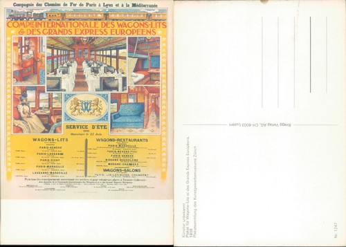 Advertisement for wagons lits - advertisement,
