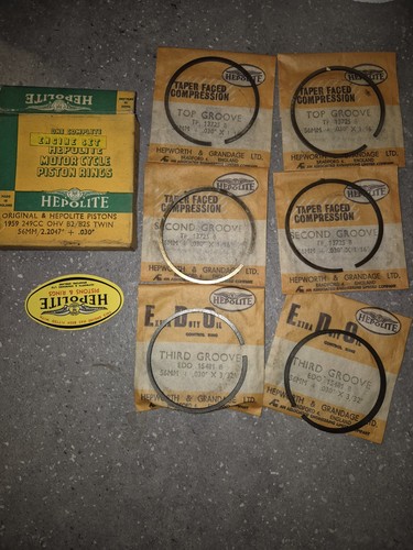 Vintage hepolite piston rings - hepolite,
