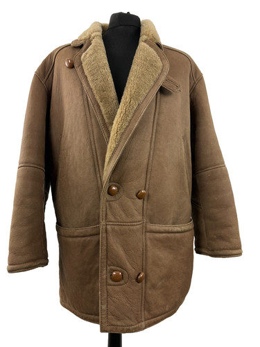 Lamb leather shearling coat - lamb,