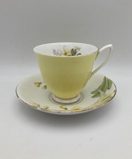 Vintage Royal Albert yellow primrose,tea cup 1955 & Sunderland China Saucer