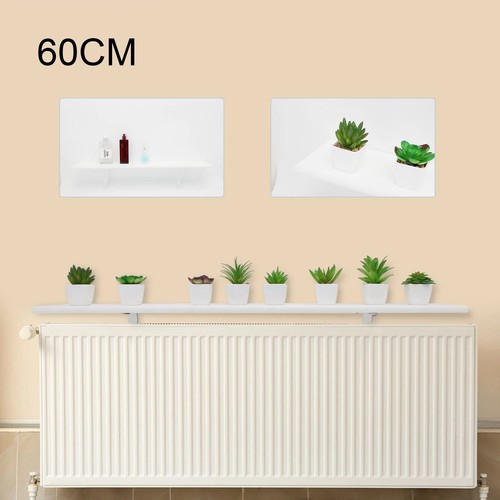 60cm white radiator cover - white,