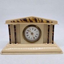 Vintage Mantel Clock Celluloid