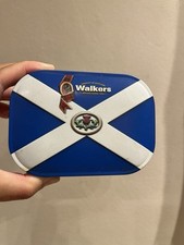 Empty Walkers Scottish Shortbread in Saltire Keepsake Tin