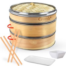8 Inch Organic Dim Sum Bamboo