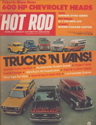 Hot rod magazine august 1975 - hot,