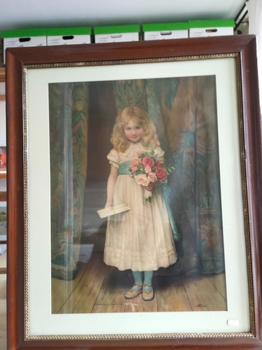 Vintage victorian girl pear - vintage,